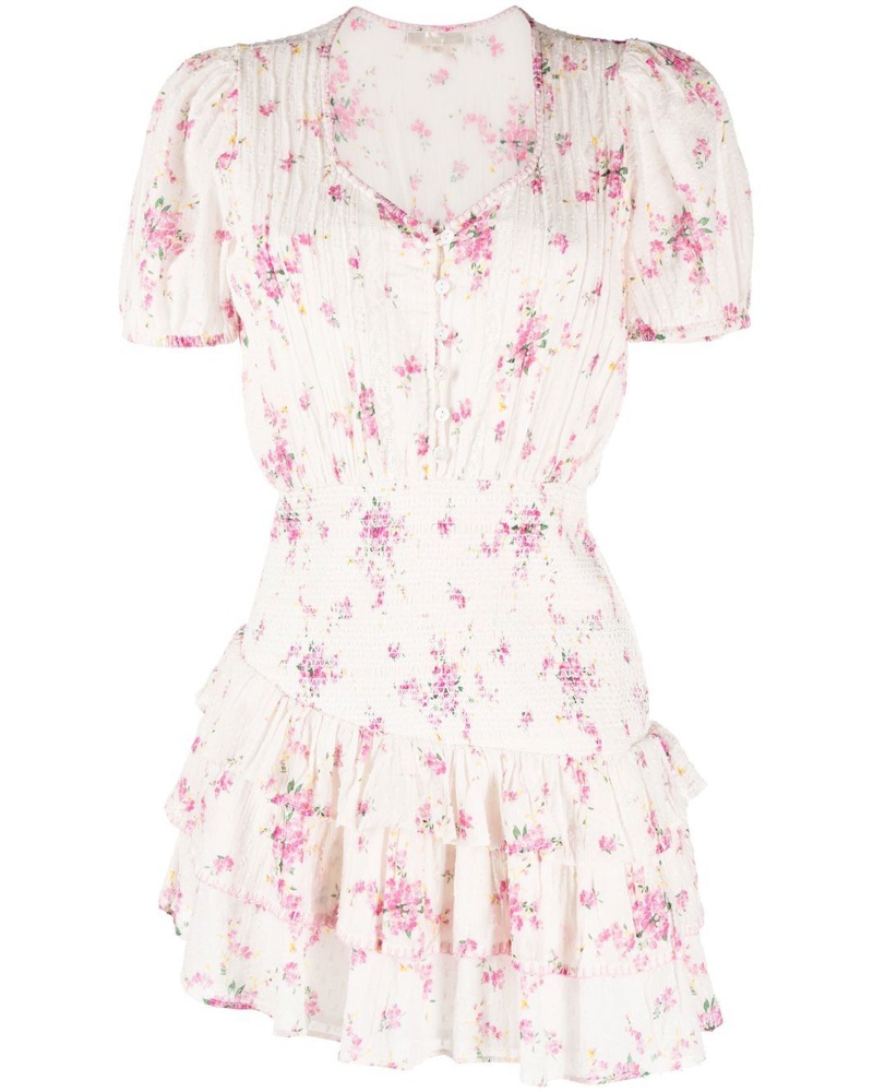 LoveShackFancy Damen Kleid mit Blumen-Print LoveShackFancy Damen Kleid mit Blumen-Print