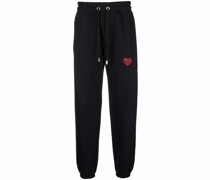 Jogginghose mit Herzstickerei