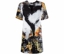 Hemdkleid mit Malerei-Print