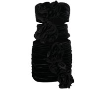 Schulterfreies blumiges Kleid