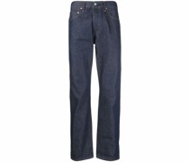 Halbhohe Straight-Leg-Jeans