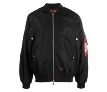 Bomberjacke mit Brokat-Effekt