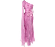 Marleen plissé-effect gown