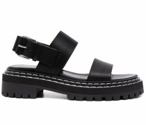 Sandalen mit Kontrastnaht