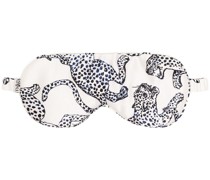 Schlafmaske mit Leoparden-Print