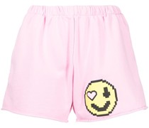 Shorts mit Pixel-Smiley