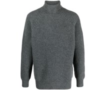Gerippter Rollkragenpullover