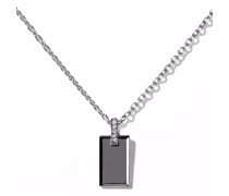 18kt Rotgoldhalskette mit Diamanten