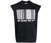 Trägershirt mit Barcode-Print
