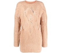 Pullover mit Lochstrickmuster