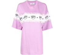 T-Shirt mit Logo-Streifen