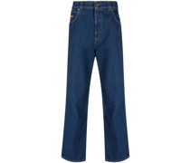 Straight-Leg-Hose mit Logo
