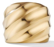 18kt Cable Edge Gelbgoldring