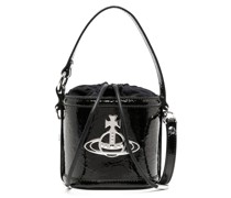 Beuteltasche in Lackoptik