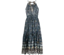 Neckholder-Kleid mit grafischem Print