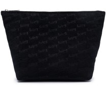 BB-monogram terry-cloth makeup bag