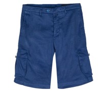 linen-blend cargo shorts