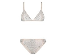 Triangel-Bikini mit Strass