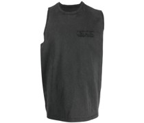 Trägershirt mit Logo-Stickerei