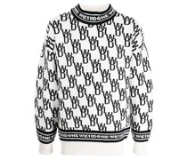 Strickpullover mit Logos