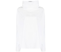 Bluse mit drapiertem Kragen