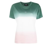 A.P.C. T-Shirt mit Farbverlauf-Optik