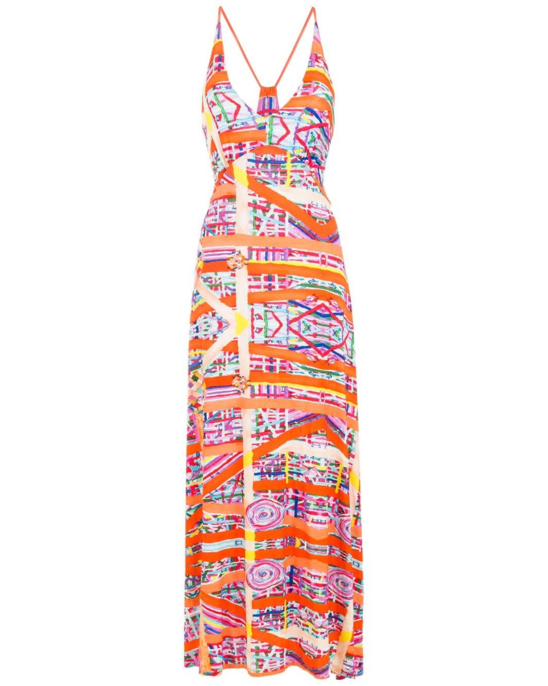 Amir Slama Damen Kleid mit Print