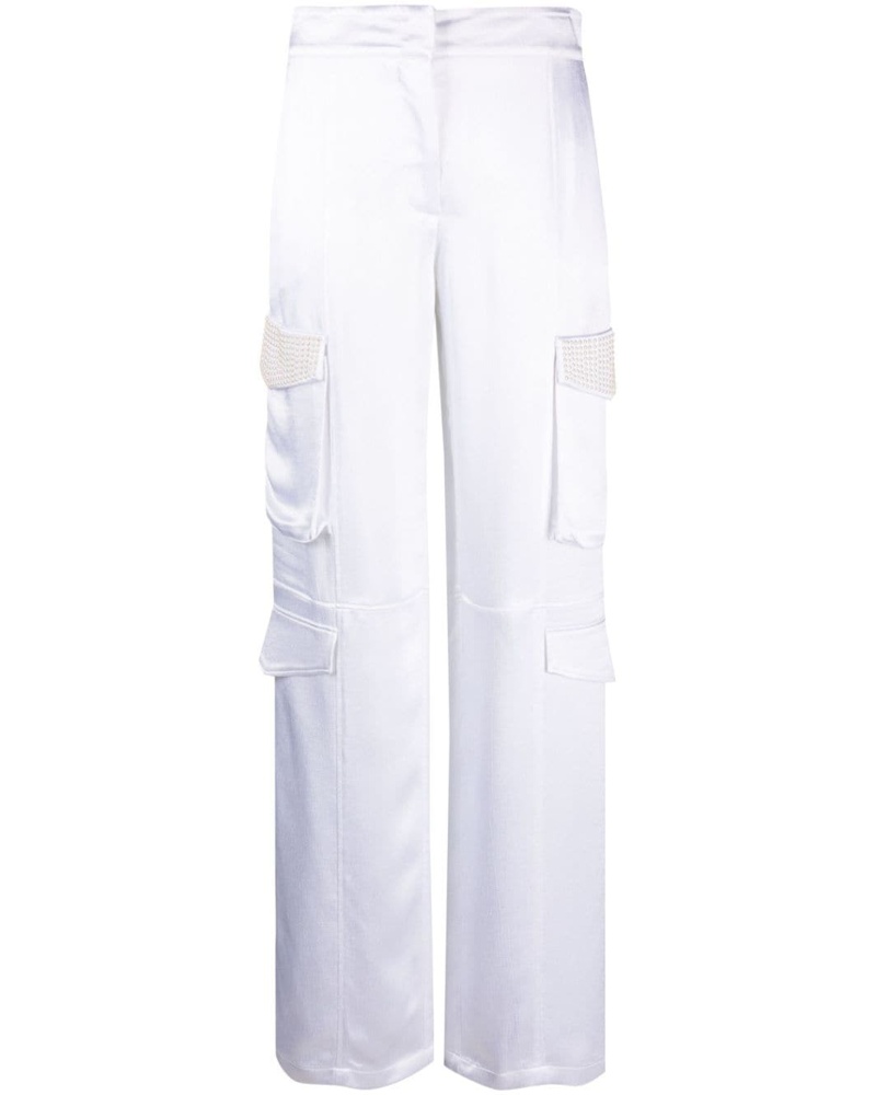 Genny Damen Cargohose in Satinoptik