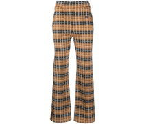 Gerade Hose mit Karomuster