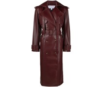 Trenchcoat aus Faux-Leder