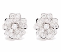 18kt Weißgoldohrringe mit Diamanten