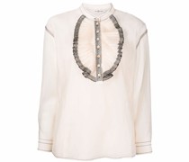 Bluse mit Rüschenborten