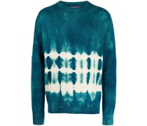 Kaschmirpullover mit Batikmuster