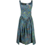 Midikleid mit Logo-Print