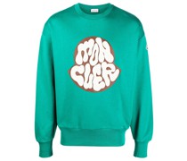 Sweatshirt mit Logo-Applikation
