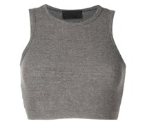Geripptes Cropped-Stricktop