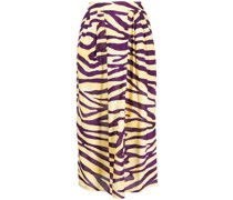 Midirock mit Zebra-Print