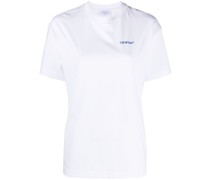 T-Shirt mit diagonalen Streifen