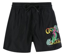 Badeshorts mit grafischem Print