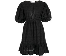 Minikleid mit Puffärmeln