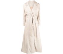 Trenchcoat in Lederoptik