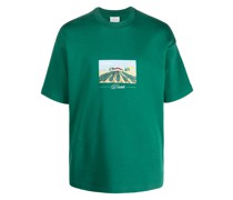 vineyard-print cotton T-shirt