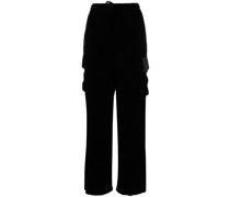 velvet cargo trousers