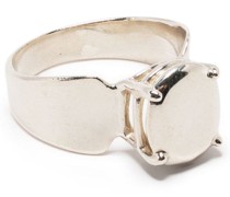 Ring aus Sterlingsilber mit Schmucksteinen