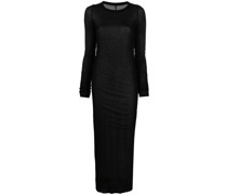 Transparentes Strickkleid