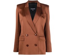 Doppelreihiger Blazer in Satinoptik