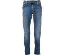 Straight-Leg-Jeans mit Logo-Patch
