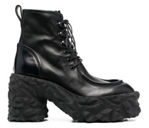 Schnürstiefel mit dicker Sohle 95mm