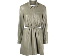 Kleid in Lederoptik