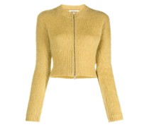 Cropped-Cardigan mit Reißverschluss